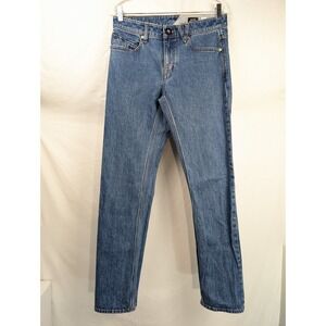 Y2K Volcom Solver Mens Modern Straight Jeans Size 30 x 32 Blue Medium Wash